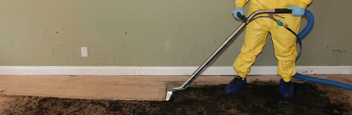 sewage removal service performing deep cleaning and extraction of sewage from an indoor area in Sacramento, CA
